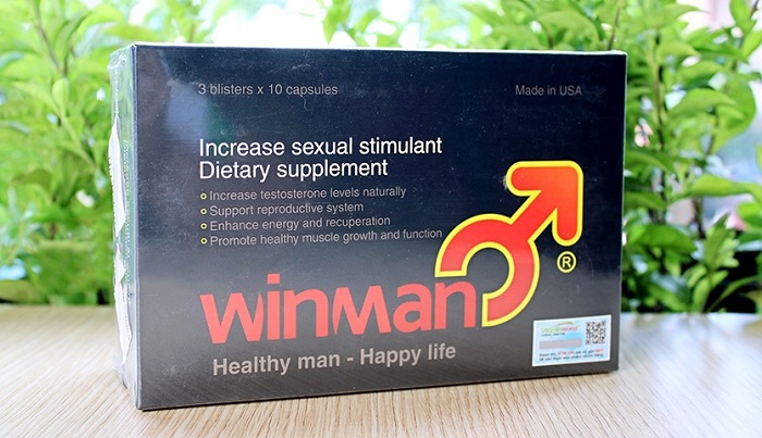 WinMan kích thích cơ thể sản sinh Testosterone tăng cường sinh lý nam