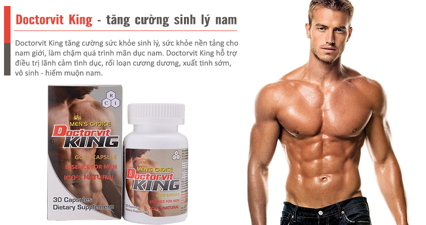 Doctorvit King tăng cường sức khỏe sinh lý nam