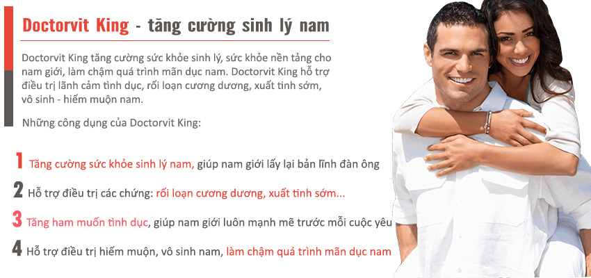 Doctorvit King sự lựa chọn hoàn hảo cho nam giới