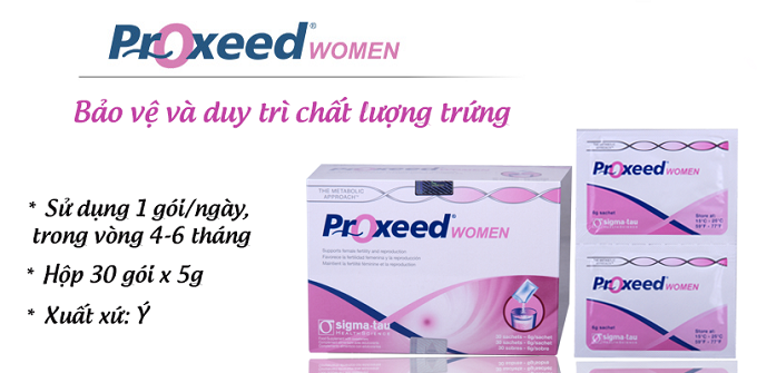 Proxeed Women tăng khả năng thụ thai cho nữ giới