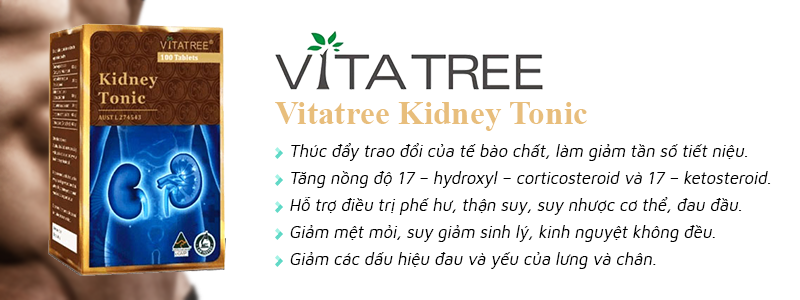 Vitatree Kidney Tonic giúp hỗ trợ sức khỏe thận