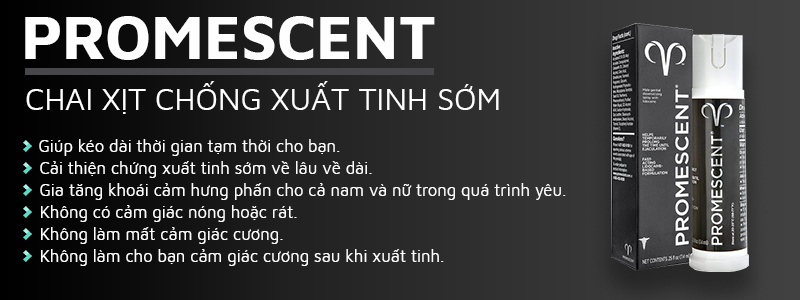 Công dụng của chai xịt kéo dài thời gian quan hệ Promescent