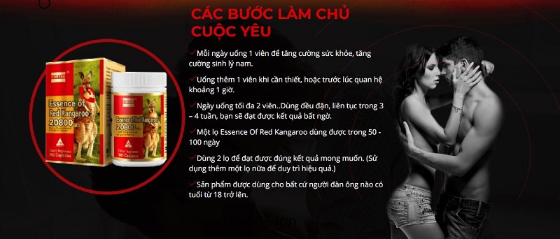 Các bước làm chủ cuộc yêu cùng Essence Of Red Kangaroo