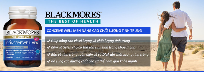 Công dụng Viên uống Blackmores Conceive Well Men