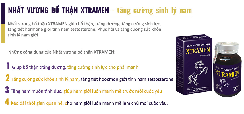 Công dụng Nhất vương bổ thận XTRAMEN