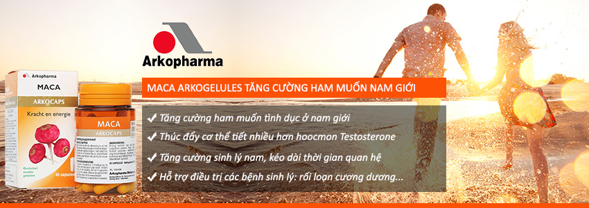 Công dụng Viên uống Maca Arkogelules