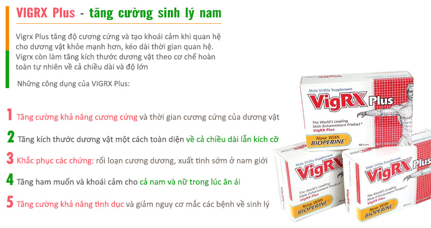 Công dụng Viên uống Vigrx Plus
