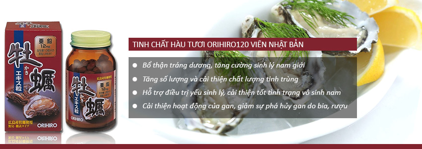 Công dụng tinh chất hàu tươi Orihiro Nhật Bản