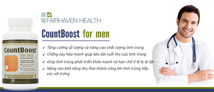 Công dụng viên uống CountBoost for Men