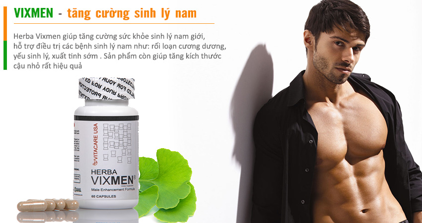 Vixmen giúp tăng cường sinh lý nam an toàn và hiệu quả