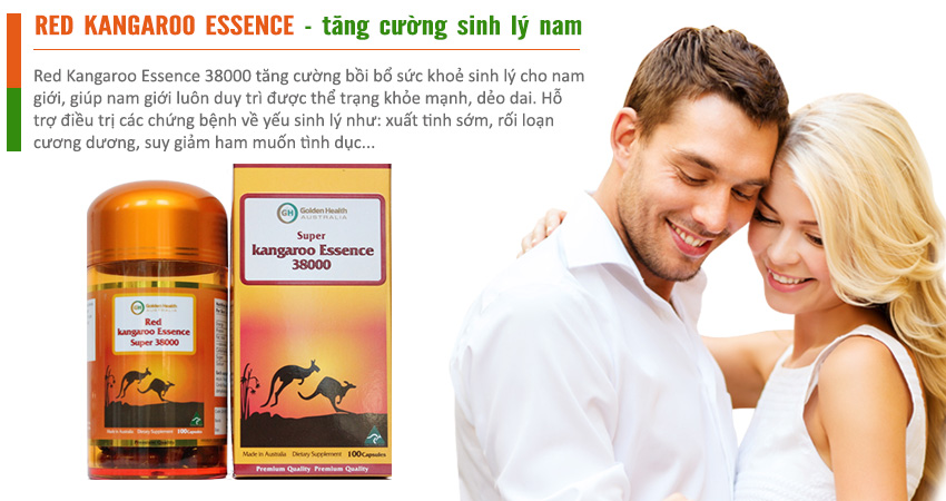 Red Kangaroo Essence bí quyết cho nam giới luôn mạnh mẽ cuốn hút