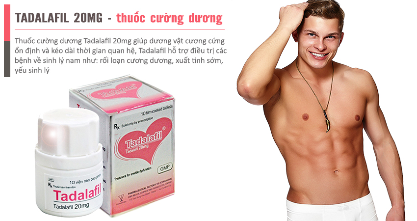 Thuốc cường dương Tadalafil 20mg