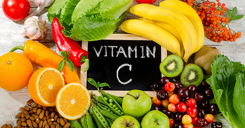 Trái cây rau xanh tự nhiên chứa nhiều Vitamin C