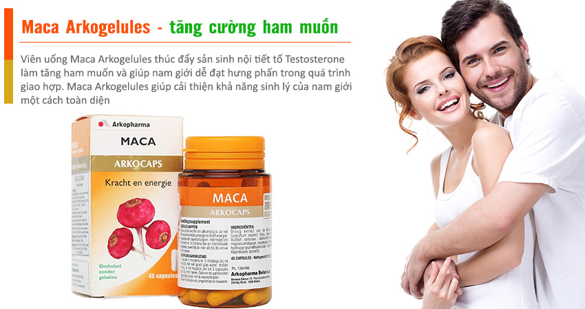 Maca Arkogelules lựa chọn hoàn hảo cho sinh lý nam