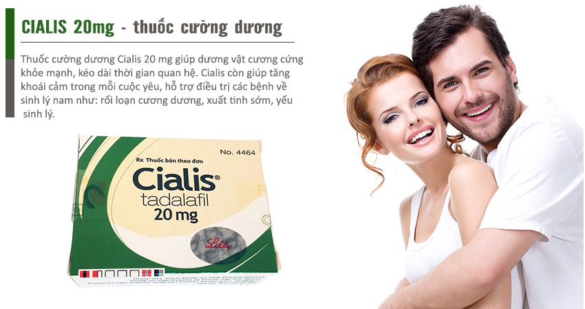 Cialis 20mg sự lựa chọn hoàn hảo cho nam giới