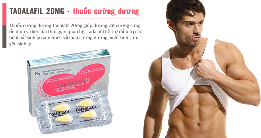 Thuốc cường dương Tadalafil 20 mg