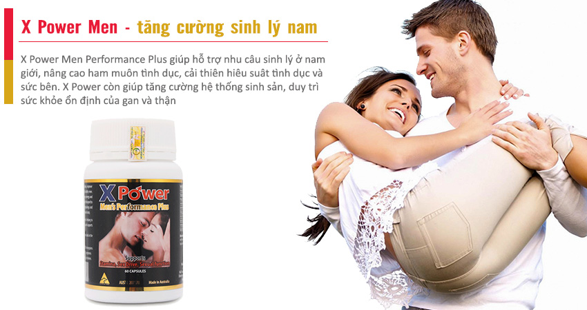 X Power Men Performance Plus bí kíp cho nam giới luôn mạnh mẽ