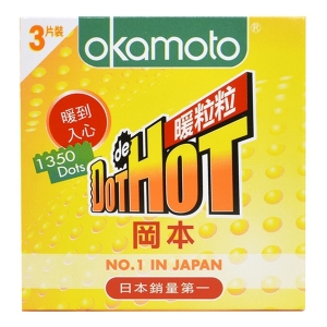 Bao Cao Su Okamoto Dot Hot, Hộp 3 Cái Bao Cao Su Okamoto Dot Hot, Hộp 3 Cái