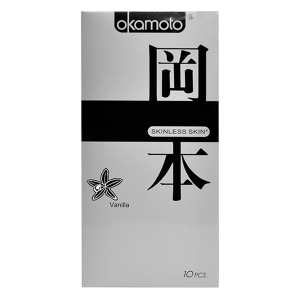 Bao Cao Su OKAMOTO Hương VANILLA, Hộp 10 Cái Bao Cao Su OKAMOTO Hương VANILLA, Hộp 10 Cái