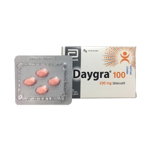 Thuốc cường dương Daygra 100mg, Hộp vỉ 4 viên