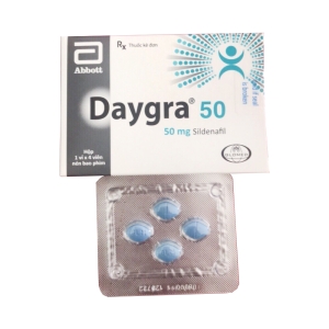 Thuốc cường dương Daygra 50mg, Hộp vỉ 4 viên