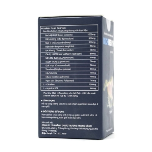 KICHMEN 1H bổ thận tráng dương tăng cường sinh lực phái mạnh (Chai 30 viên)