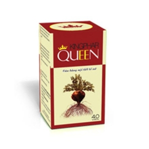 Kingphar QUEEN giúp cân bằng nội tiết tố nữ, Hộp 40 viên