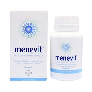 Menevit cải thiện nâng cao chất lượng tinh trùng, Hộp 30 Viên