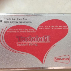 Thuốc cường dương Tadalafil 20mg, hộp 4 viên