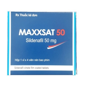 Thuốc cường dương Maxxsat 50mg, Hộp 4 viên Thuốc cường dương Maxxsat 50mg, Hộp 4 viên