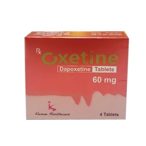 Thuốc cường dương Oxetine 60, Dapoxetine 60mg, Hộp 04 viên (hết hàng)