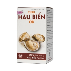 Tinh hàu biển OB bổ thận tráng dương, Chai 30 viên
