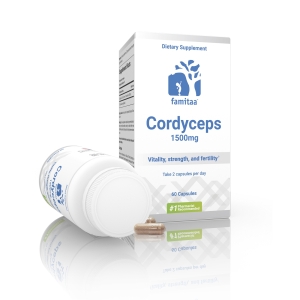 Tpbvsk Đông trùng hạ thảo Famitaa Cordyceps 1500mg, Chai 60 viên