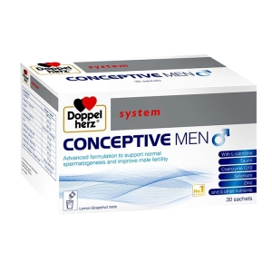 Tpbvsk giúp cải thiện chất lượng tinh trùng Doppelherz System Conceptive Men, Hộp 30 gói Tpbvsk giúp cải thiện chất lượng tinh trùng Doppelherz System Conceptive Men, Hộp 30 gói