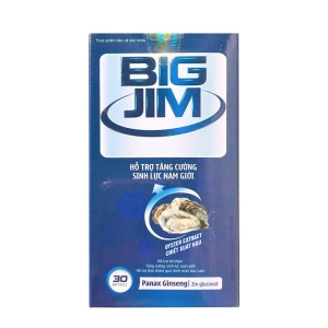 Tpbvsk Sinh lý nam BigJim Panax Gingseng, Hộp 30 viên