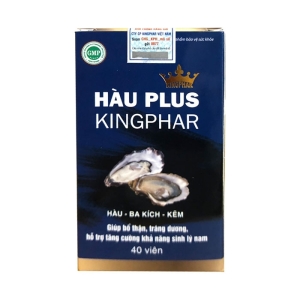 Tpbvsk sinh lý nam Kingphar Hàu Plus, Chai 40 viên Tpbvsk sinh lý nam Kingphar Hàu Plus, Chai 40 viên