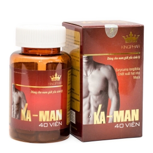 Tpbvsk tăng cường sinh lý nam Ka-Man Kingphar, Hộp 40 viên