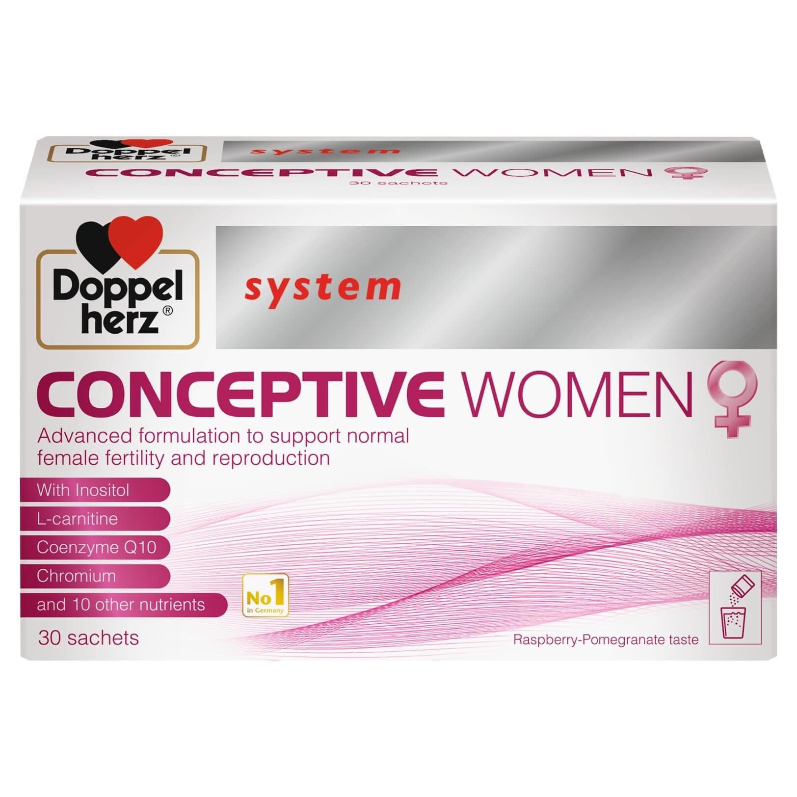 Doppelherz System Conceptive Women 30 gói - Tăng khả năng thụ thai
