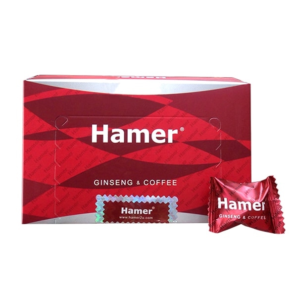 Kẹo sâm Hamer Ginseng & Coffee Candy giúp tăng cường sức khỏe sinh lý, Hộp 30 viên
