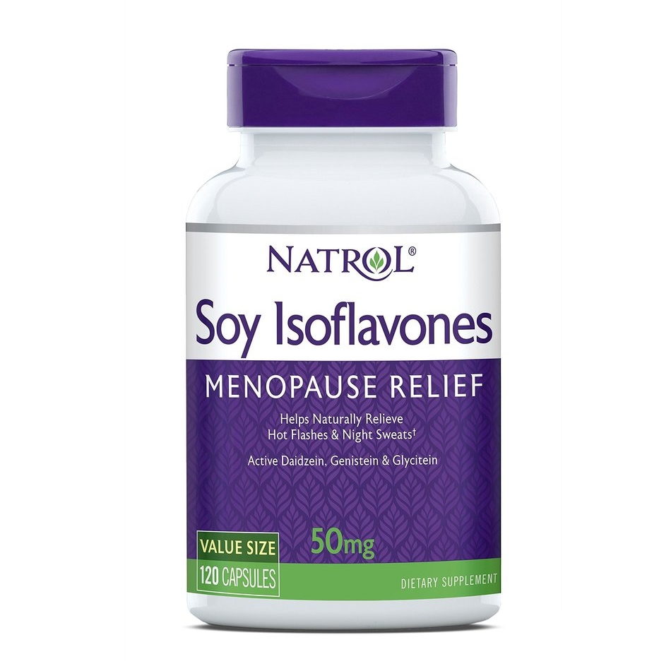 Natrol Soy Isoflavone bổ sung Estrogen từ thảo mộc 50mg 120 Viên
