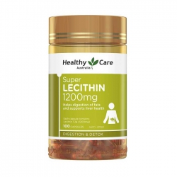 Mầm đậu nành Healthy Care Super Lecithin 1200mg, Chai 100 Viên