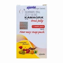 Thuốc cường dương Kamagra Oral Jelly 100mg Vol 2, Hộp 7 gói