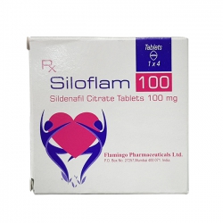 Thuốc cường dương Siloflam 100mg, Hộp 4 viên