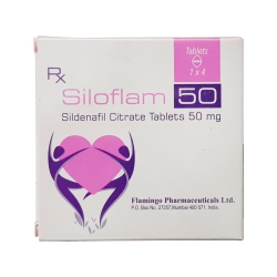 Thuốc cường dương Siloflam 50mg, Hộp 4 viên