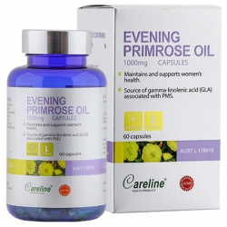 Tinh dầu hoa anh thảo Careline Evening Primrose Oil 1000mg, Chai 60 viên