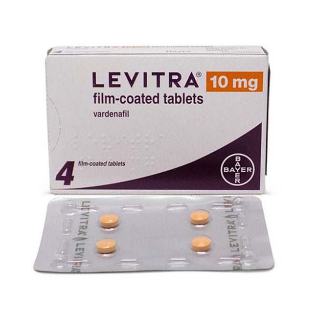 Thuốc Levitra 10mg, Hộp 4 viên