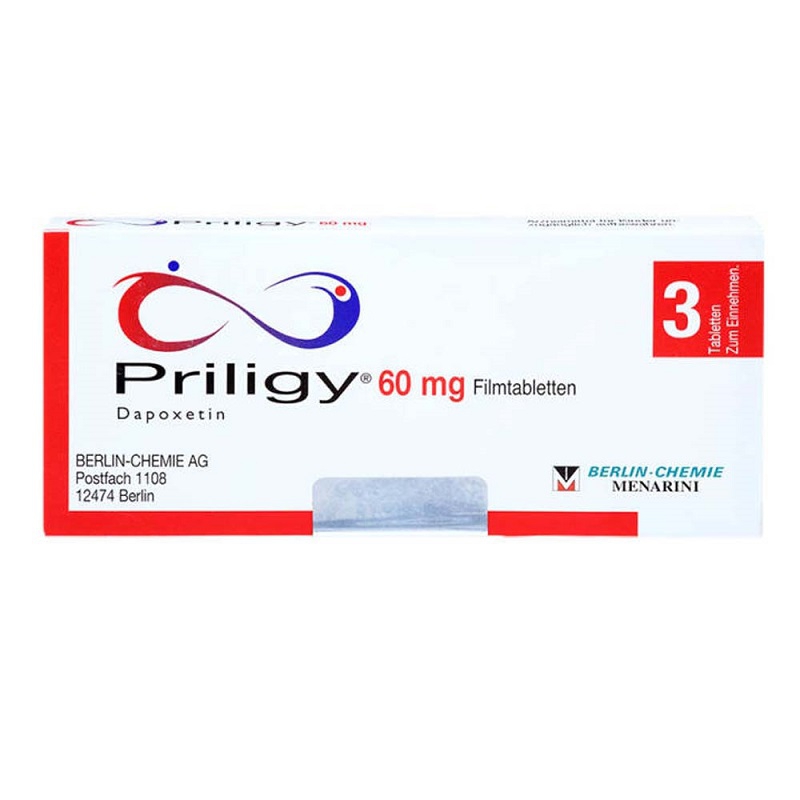 Thuốc trị xuất tinh sớm Priligy 60mg, Hộp 3 viên ( HẾT HÀNG)